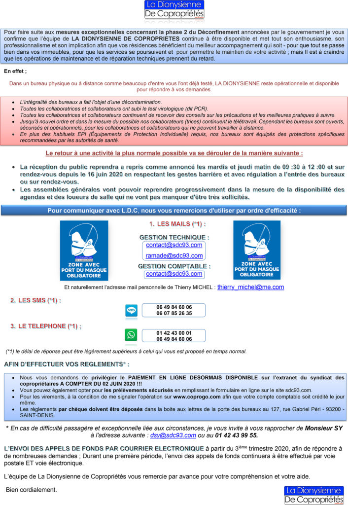 Affichage porteLDC du 300620